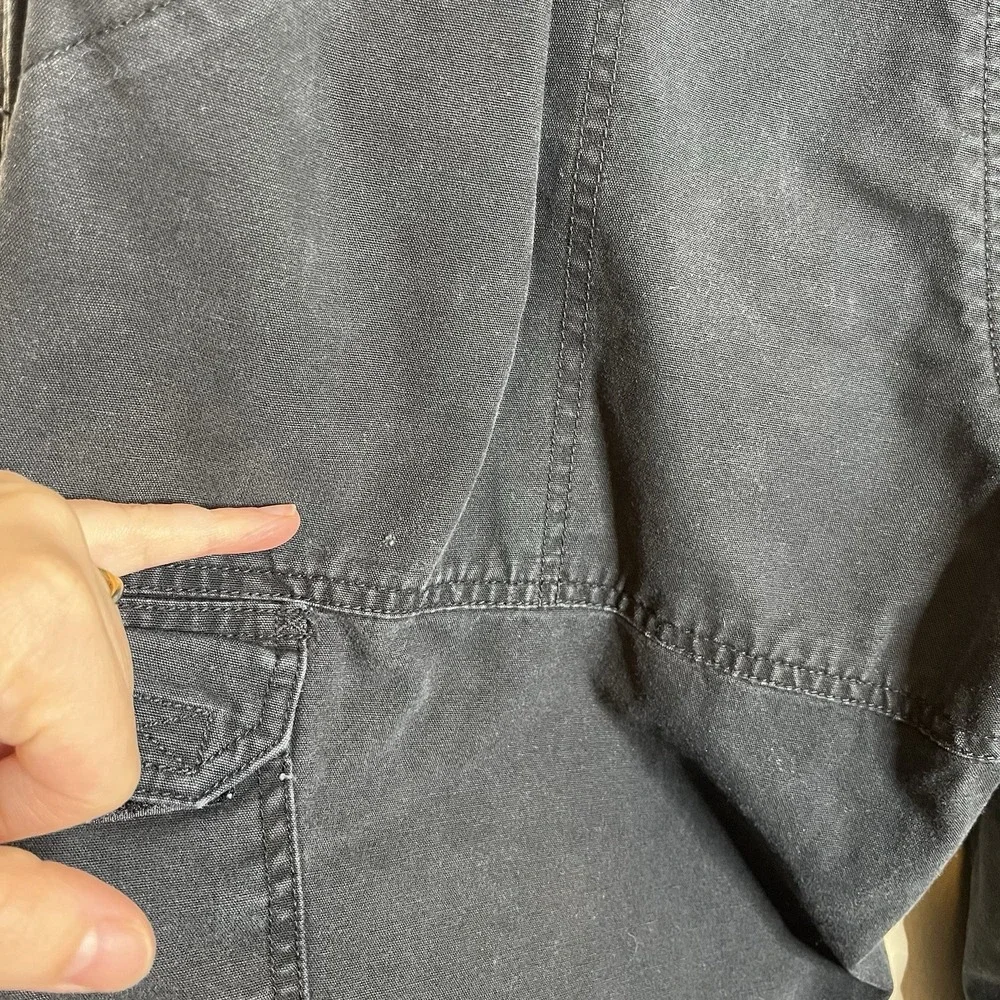 511 tactical pants 34x30 Black‎ Utility Workwear Cargo 90s Canvas Elastic Waist